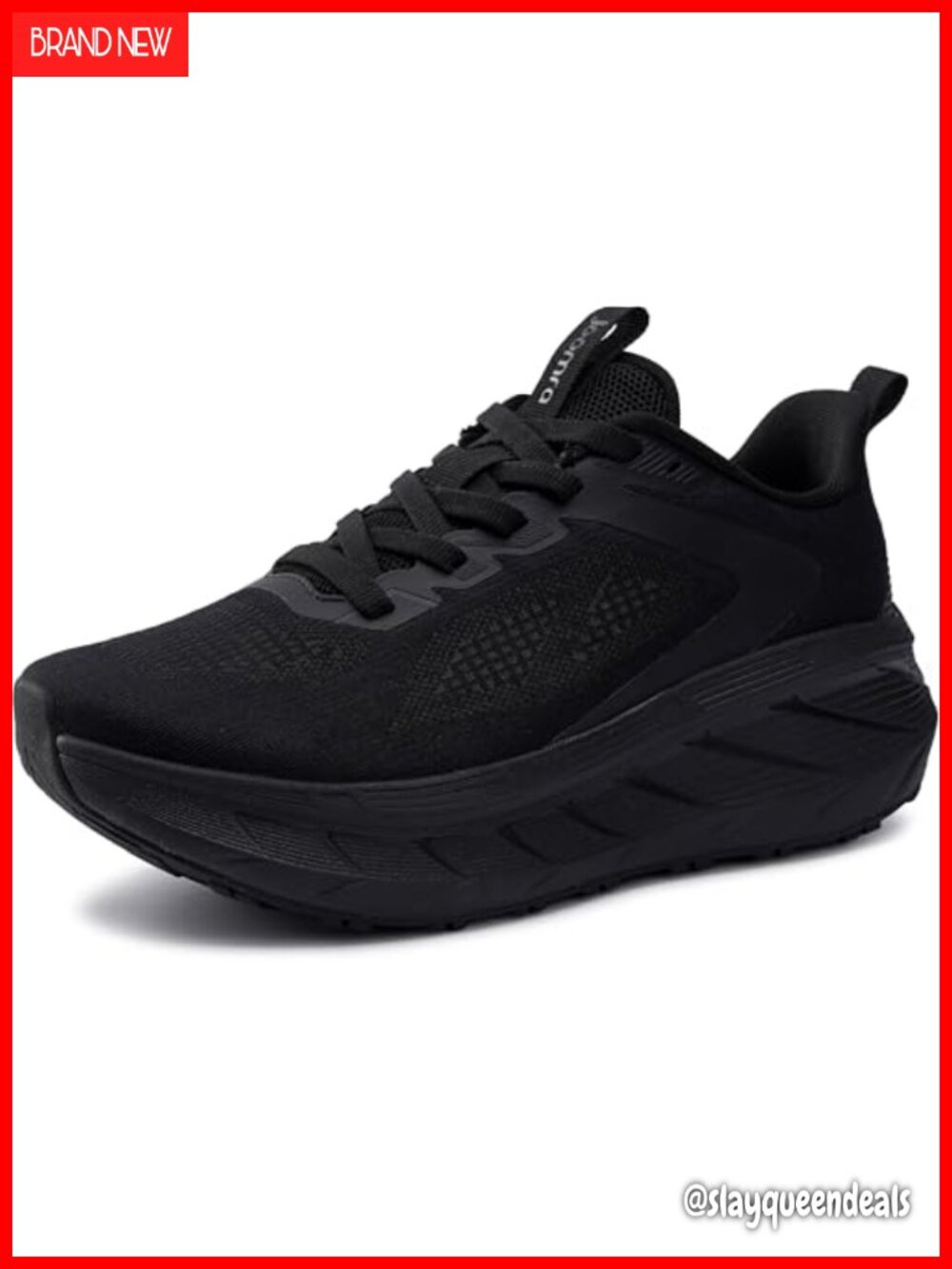 Wide Toe Box Running Sneakers Thick Cushioned Rocker Sole